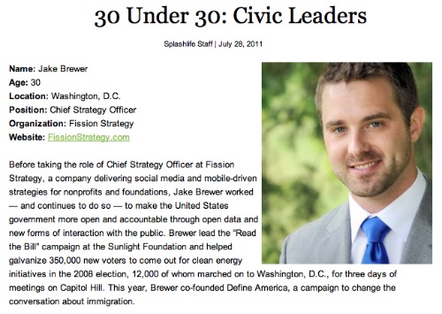 Splashlife Names Jake Brewer on 30 Under 30 List