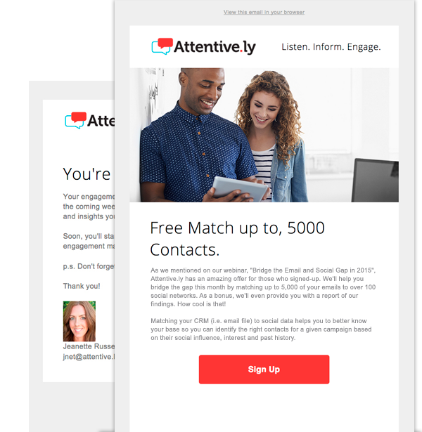 Attentive.ly Email Integration
